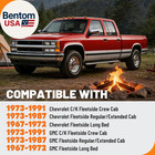 Rear Bumper Compatible With 1967-1991 Chevy Chevrolet Gmc C k Fleetside 1972-199