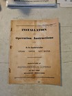 Vintage A-a-anthratube Steam Hot Water Vapor Heating Operation Manual 
