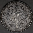 1861 Frankfurt German States Silver 2 Thaler