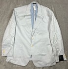 Banana Republic Blazer Men 50l Blue Solaro Linen Cotton Slim Jacket Unstructured