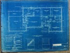  4 Vintage 50s 1952 House Blueprints-mcm-mid Century Modern Ranch-floor Plan