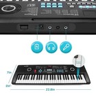 61 Key Usb Electronic Digital Piano Keyboards With Microphone For Kids Beginner