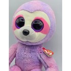 Ty Beanie Boos Dreamy Sloth 6  Purple And Pink Plush Stuffed Animal Nwt Soft
