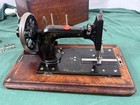 C 1885 Frister   Rossmann Transverse Shuttle Hand Crank Sewing Machine Mop Inlay