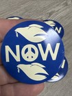 Vintage War Protest 1960s Lot Of 4 Peace Now Dual Dove Pinback Buttons Jd