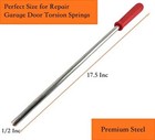 Jikacok 2 Pack Winding Bars For Torsion Spring Garage Door  Winding Bars Made 