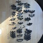 41  Pieces Large Lot Of Vintage  Brass Drawer Pulls For Parts   Restoration