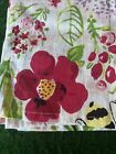 Tag Vintage Linen Dish Towel Poppies Floral  Kitchen Dish Towel  New 26  X 18 