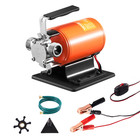 12v Water Transfer Pump 360 Gph Portable Utility Pump Hose Kit For Pool   Garden