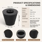 Black Patio Table Umbrella Hole Ring Plug  Umbrella Cone Wedge  Parasol Base    