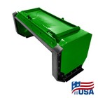 7  Skid Steer Snow Pusher Box back Drag bobcat kubota quick Attach free Shipping