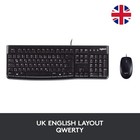 Logitech Mk120 Wired Usb Keyboard And Mouse Combo - Black  Qwerty