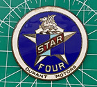 Original Oem 1926-27 Only Gm Durant Star Four Automobile Enamel Radiator Emblem