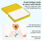 24 Sheets Watercolor Postcards   100  Cotton Blank Note Cards