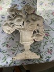 Original Authentic Hubley Cast Iron Doorstop Of Poppies  Very Nice 