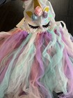 Unicorn Tutu Dress For Girls Birthday Party Cosplay Princess Costume  Halloween 