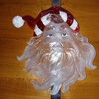 Wreath Hanger Christmas Over The Door  14  Long Santa Holiday White Metal Decor