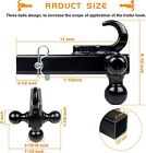 Trailer Receiver Hitch Tri Ball Mount With Hook Tactical Tow Hook 2  Receiver
