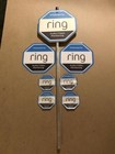  New Ring Security Yard Sign W  4 Decals   2 Laminated Signs   A Solar Light 