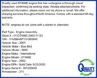 International Dt466e Engine Assembly  215 Hp