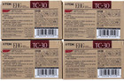 Lot Of 4 Tdk Tc-30 Ehg Vhs-c Extra High Grade Video Cassettes Factory Sealed