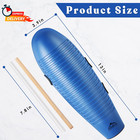 Guiro Instrument 3 9 x13  Fish Shaped Latin Percussion Instrument With 2 Scraper