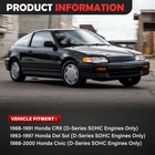 Stainless Steel Headers For 1988-2000 Honda Civic D15 D16 D-series Ej eg eh ek