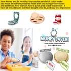 Uncrustable Sandwich Maker sandwiches Pocket Circle Shape 3 7inch Light Blue 