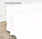 Tbm 1pc Solid Flat Sheet Smooth Touch Hotel Quality 100  Egyptian Cotton Perf   