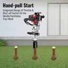 32 7cc Gas-powered T Post Driver Fence Post Driver 2-stroke Gasoline Push Pile