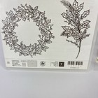 Stampin    Up Peaceful Wreath 139794 Clear Photopolymer 7 Stamp Set Xmas Holiday