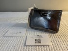 Coach Essential Mini Metallic Id Card Case Nwt In Anthracite  cw609