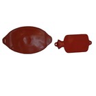 2 Vintage Red Rubber Hot Water Bottles Davidson faultless Lot Of 2