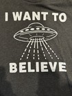The X Files T Shirt Mulder Scully Alien Want To Believe Large L Homage