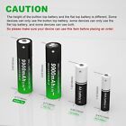 2 Pack 3 7 Volt 18650 Rechargeable Batteries High Capacity 9900 Mah