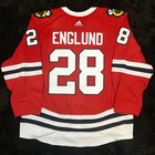 Andreas Englund - Game Worn Used Hockey Jersey - Nhl Blackhawks Kings Avalanche
