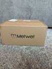 Metwet 3-light Brushed Nickel Bathroom Vanity Wall Sconce Flared White Shade