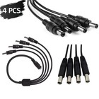 Dc 1 To 4 Power Splitter Cable 1 To 4 Cctv Camera Power Splitter Cable Y Adapter