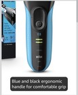 Braun Series 3 Proskin 3040s Wet Dry Mens Electric Foil Shaver Blue Rechargeable