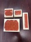 Stampin    Up  Christmas Caroling Themed Rubber Stamp Set Of 4