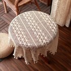 20  Vintage Hand Crochet Lace Doily Square Cotton Table Topper Flower Tablecloth