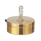 Miniature Battery Light Bulb On Gold Metal Base Bright White On off Switch