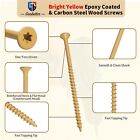  8  9  10 Deck Screws T25 Torx Drive Self Tapping Wood Decking Fencing Screws Us