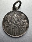 Rare Antique Religious Pendant -the 3 Kings Bringing Gifts To The Infant Jesus