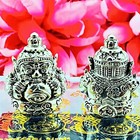 Rahu Gambling Win Wealth Fortune Money Rich Magic Subin Silver Thai Amulet 17642