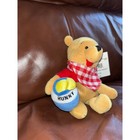 Disney Store Winnie The Pooh Mini Bean Bag Plush Gingham Scarf Honey Pot Nwt