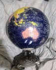 Globemaster Replogle World Globe Dark Blue 12  Diameter W  Metal Base 