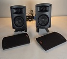 Klipsch Promedia 2 1 Thx Satellite Speakers Include Plug   Play Subwoofer Cable 