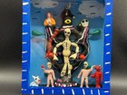 Mexican Day Of The Dead Shadow Box Diorama Grim Reaper Tree Devil Angel Skeleton