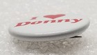 Vintage I Love Heart Donny Osmond Button Pin